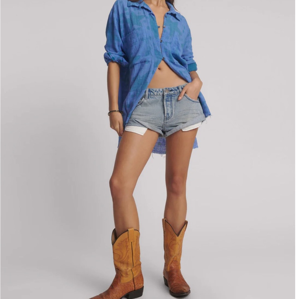 One Teaspoon Bandits Low Waist Denim Shorts